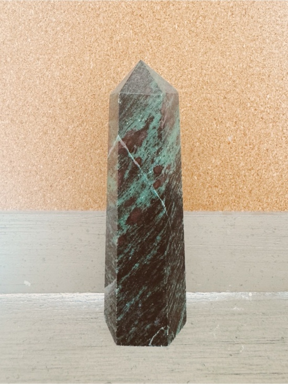 Ruby Zoisite Pointed Crystal Tower